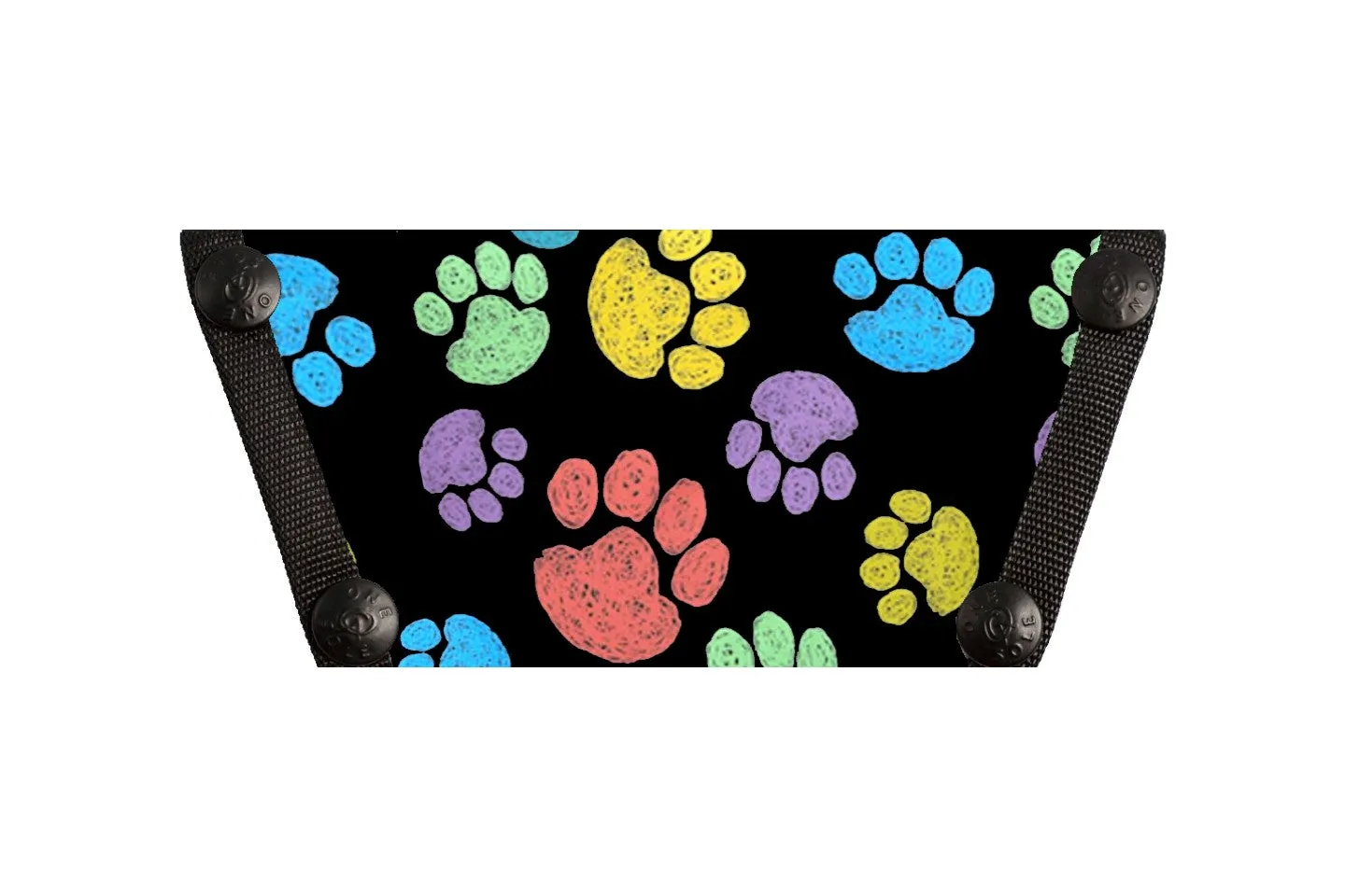 * Colorful Paw Prints