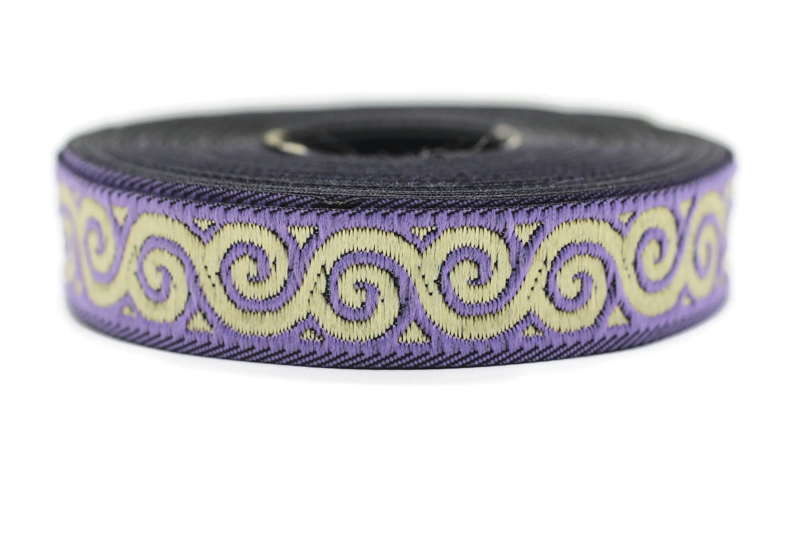 16 mm Elegance Jacquard ribbons (0.62 inches, Elegance Jacquard trim, Sewing, Jacquard ribbons, Trim, woven ribbons, dog collars, 16061