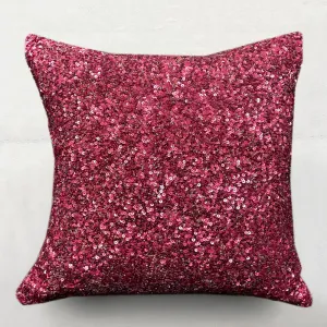 Addyson Silk Velvet Cushion in Watermelon