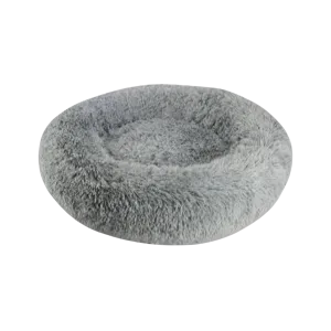 Arlee Shaggy Donut Bed Charcoal