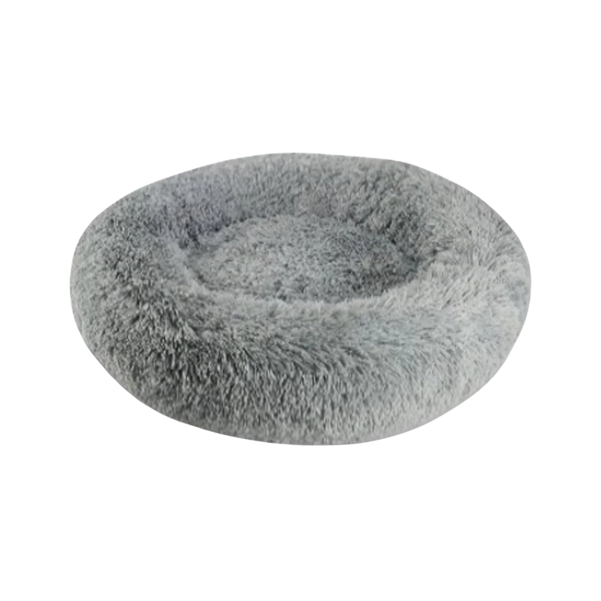 Arlee Shaggy Donut Bed Charcoal