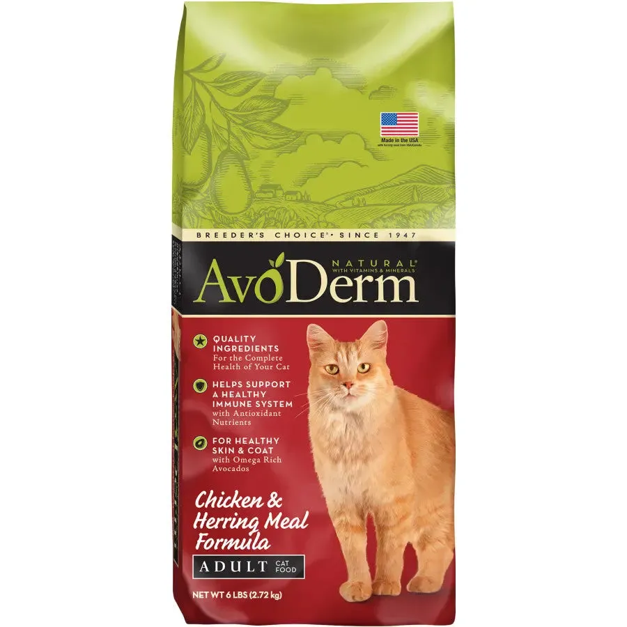 AvoDerm Natural Adult Chicken & Herring Meal Dry Cat Food