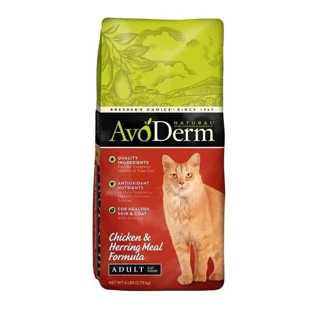 AvoDerm Natural Adult Chicken & Herring Meal Dry Cat Food