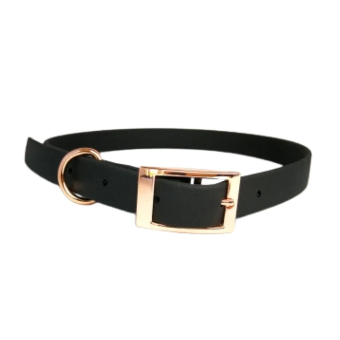 Black Biothane Dog Collar