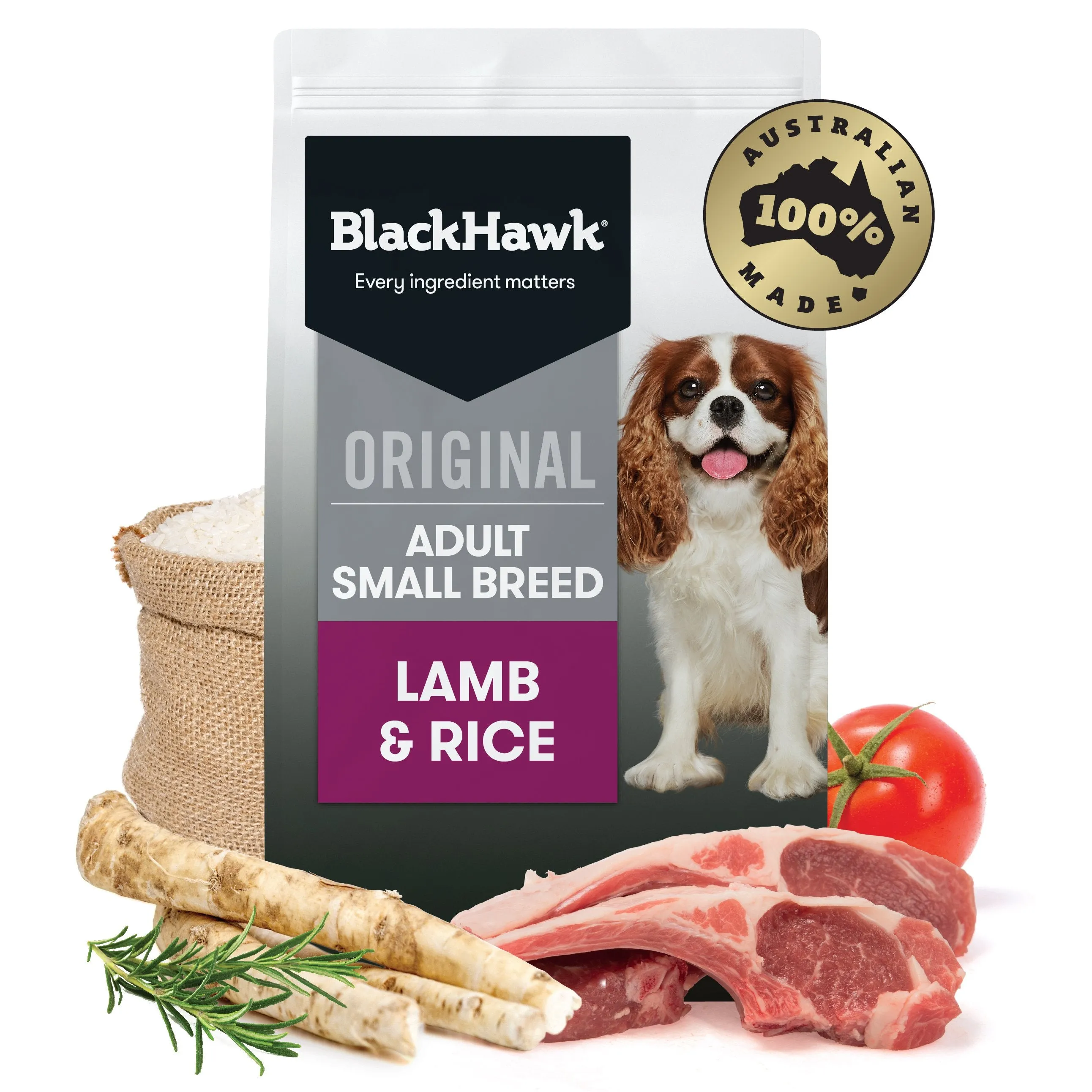 Black Hawk Original Lamb and Rice Small Breed Dry Dog Food 3kg