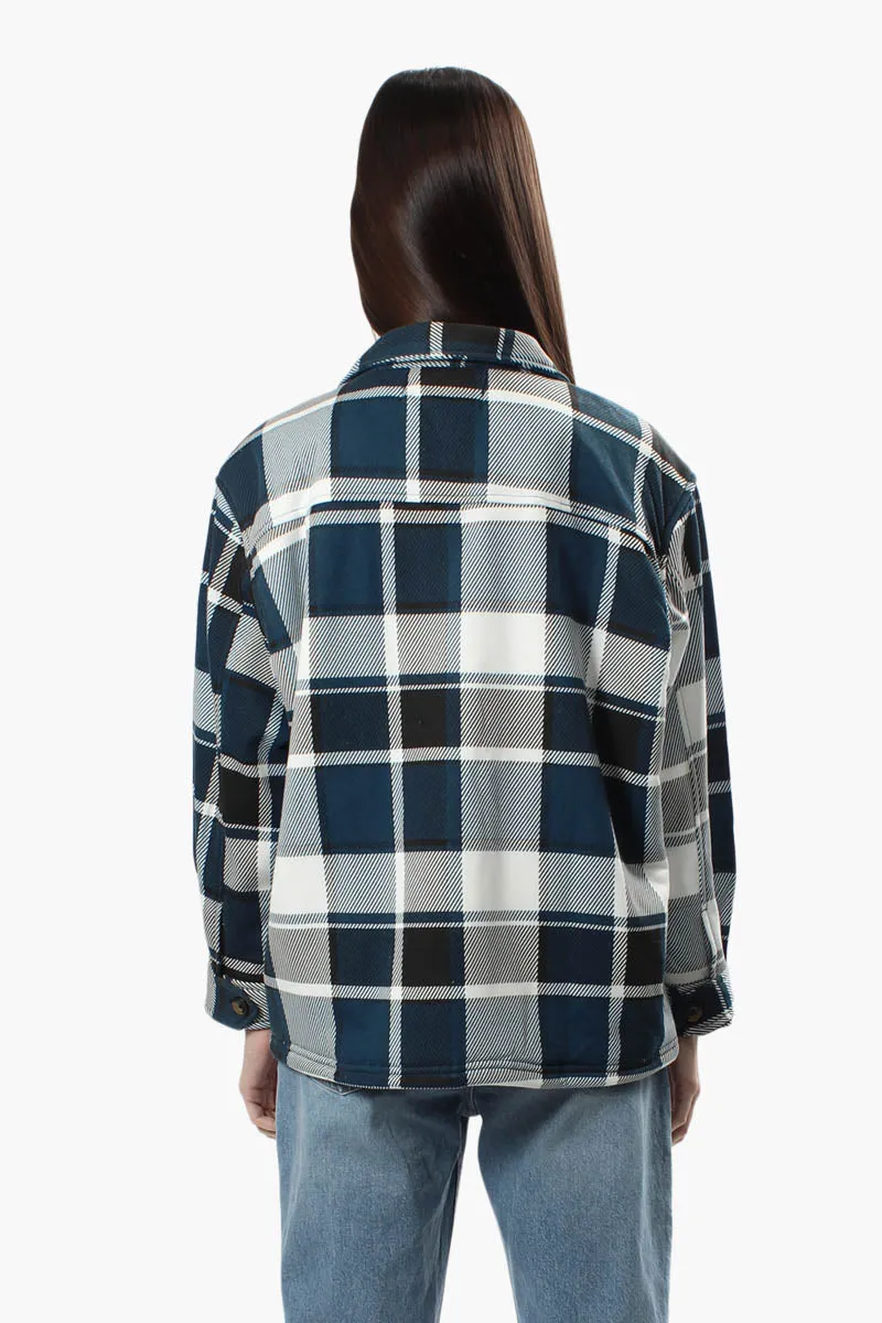 Canada Weather Gear Plaid Lightweight Jacket - Navy