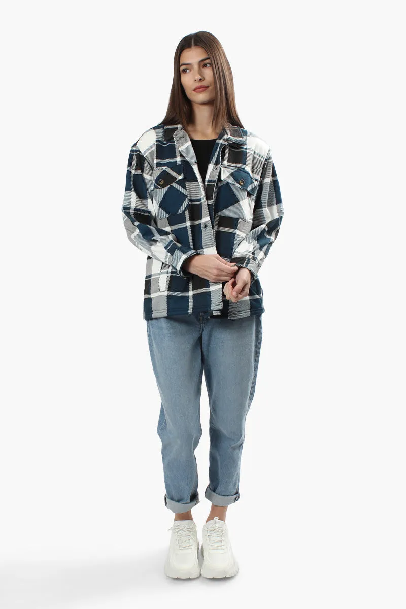 Canada Weather Gear Plaid Lightweight Jacket - Navy