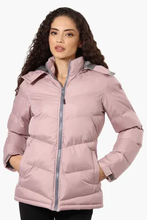 Canada Weather Gear Solid Bubble Bomber Jacket - Pink