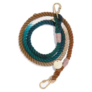 catskill ombre cotton rope leash - adjustable