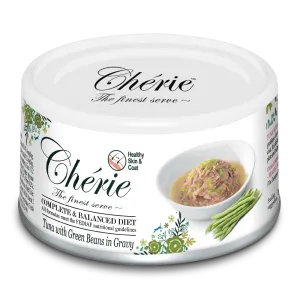 Cherie Cat Healthy Skin & Coat - Tuna with Green Beans in Gravy 80g