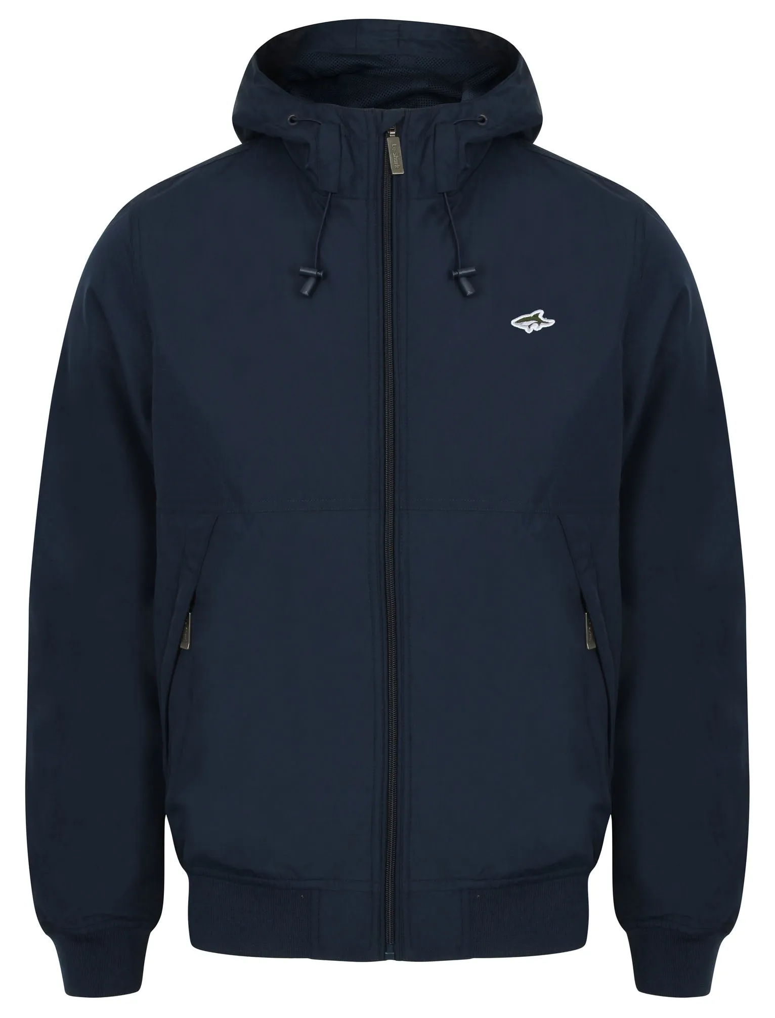 Danesdale Hooded Windbreaker Jacket in Midnight Blue - Le Shark