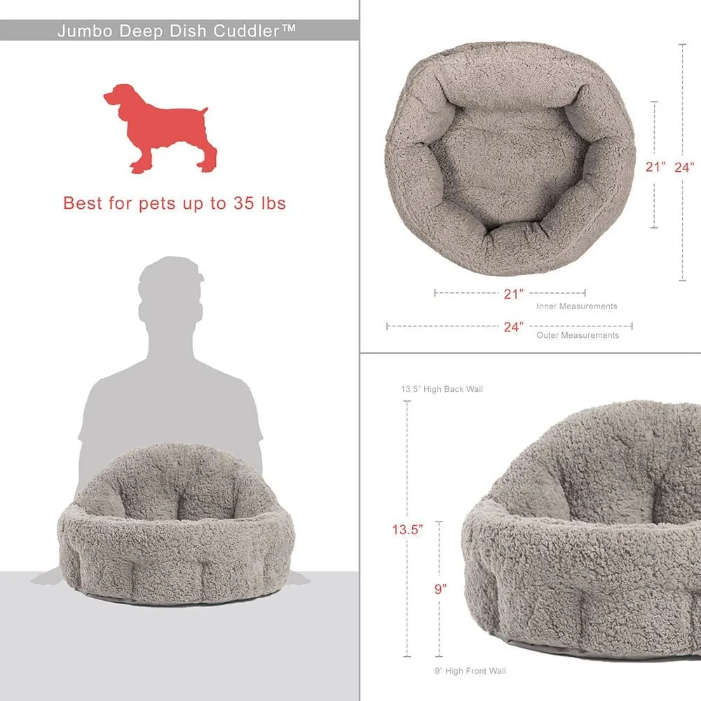 Deep Dish Sherpa Cuddler Dog Bed - Jumbo