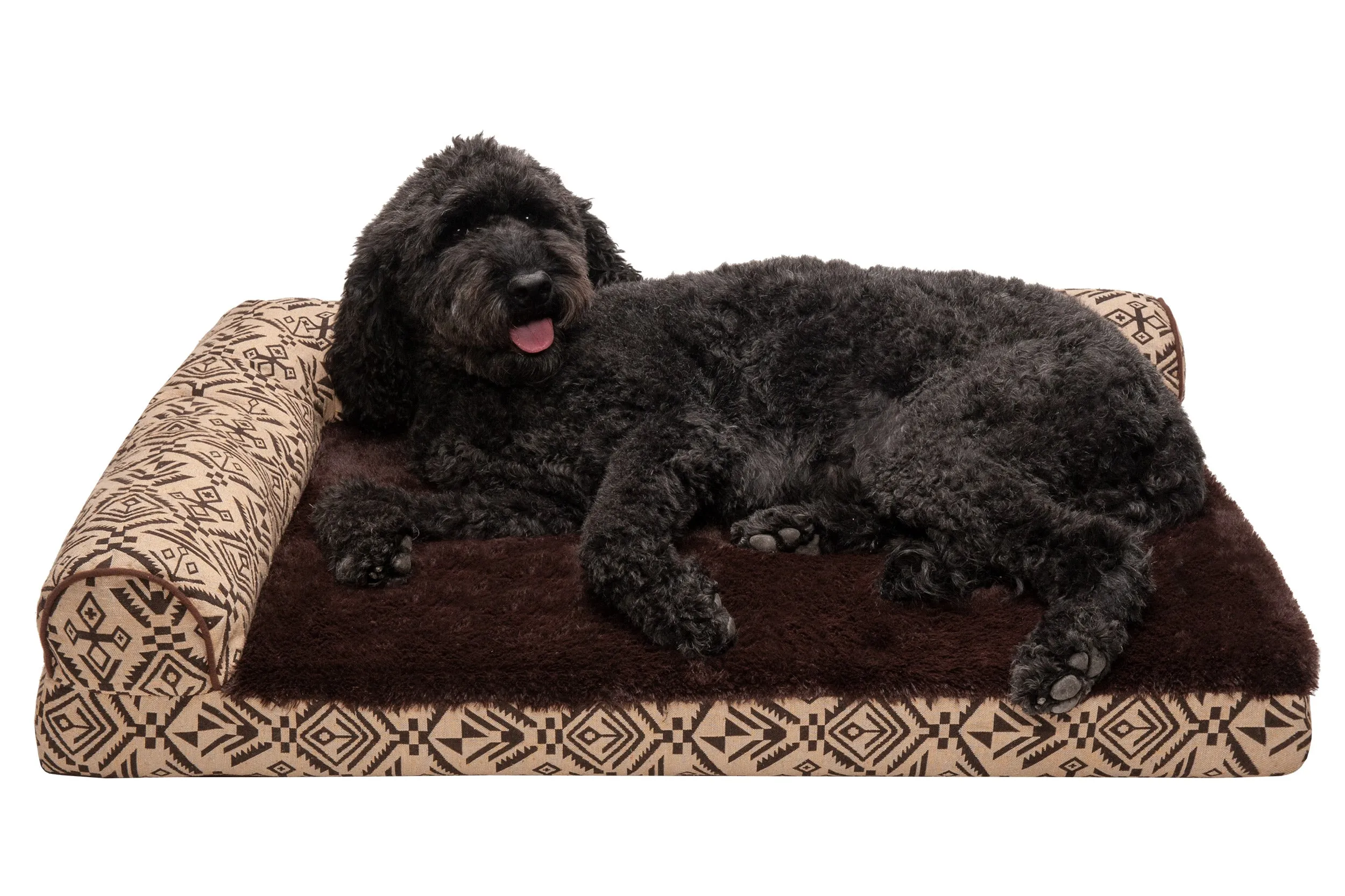 Deluxe Chaise Lounge Dog Bed - Southwest Kilim