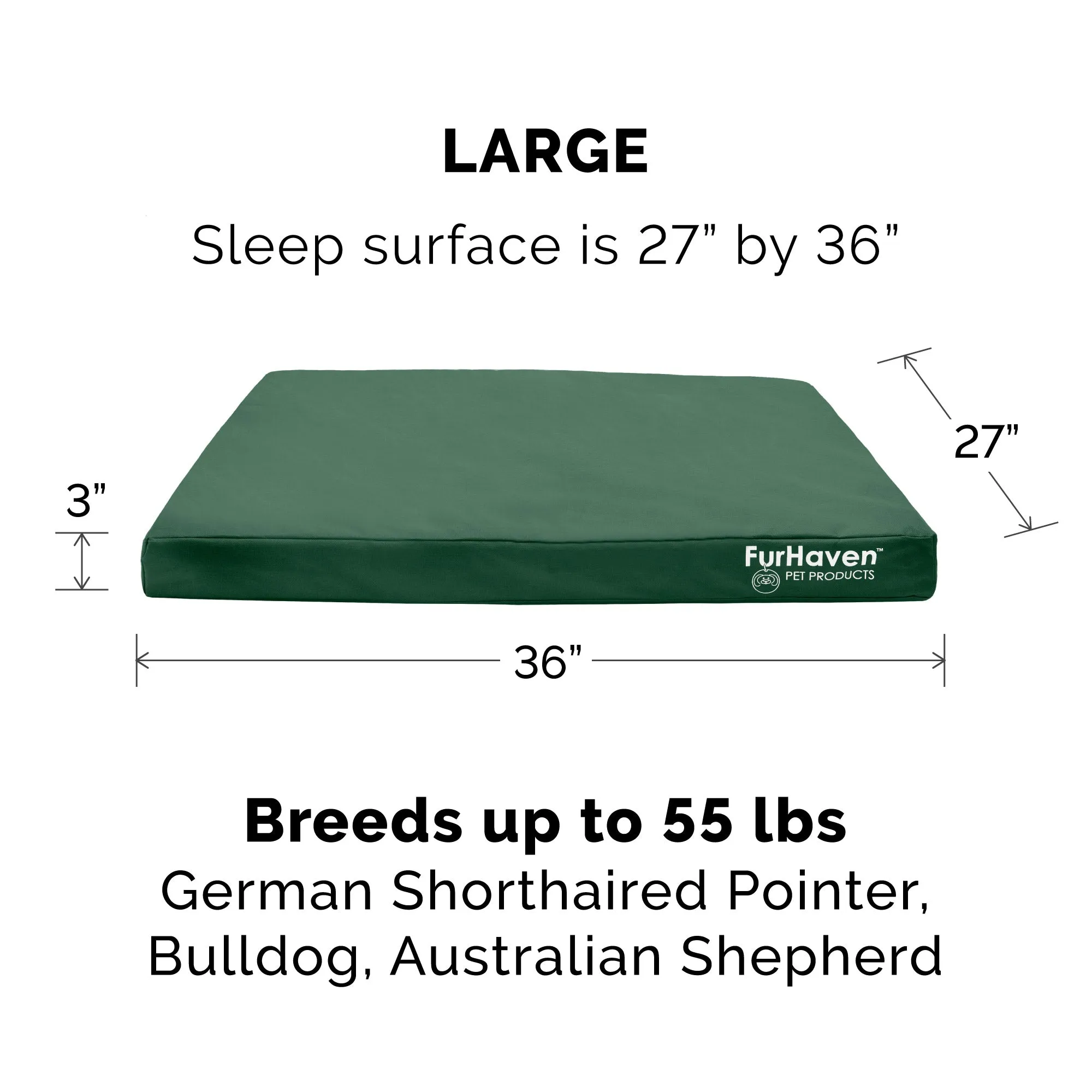 Deluxe Mattress Dog Bed - Indoor/Outdoor Oxford