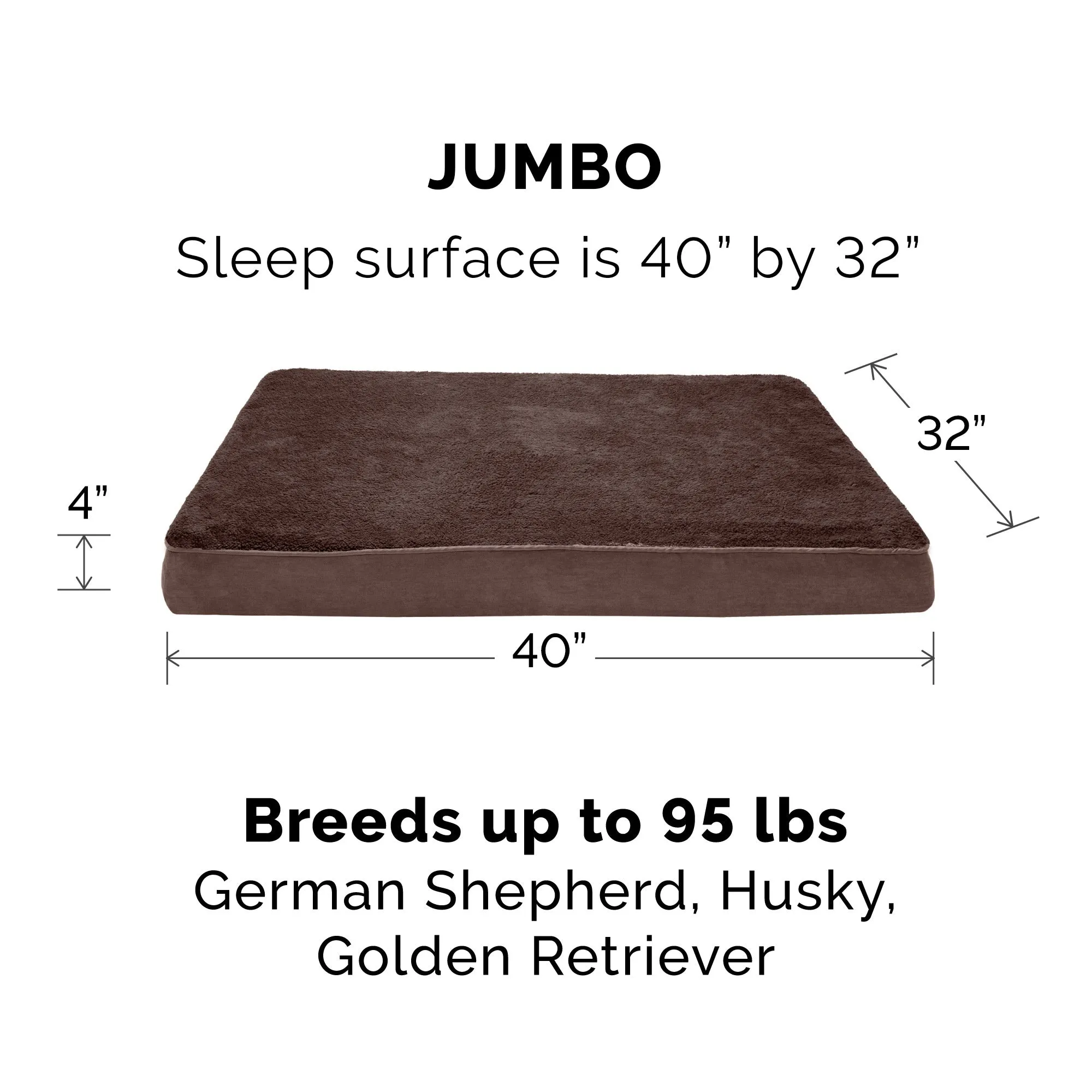 Deluxe Mattress Dog Bed - Ultra Plush