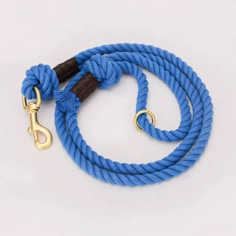 Dog Rope Leash - 	Sapphire Blue