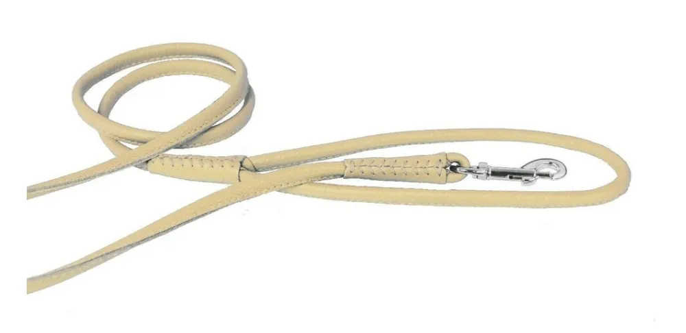 Dogline Soft Leather Rolled Snap Leashes