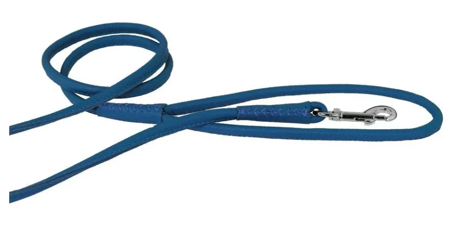 Dogline Soft Leather Rolled Snap Leashes