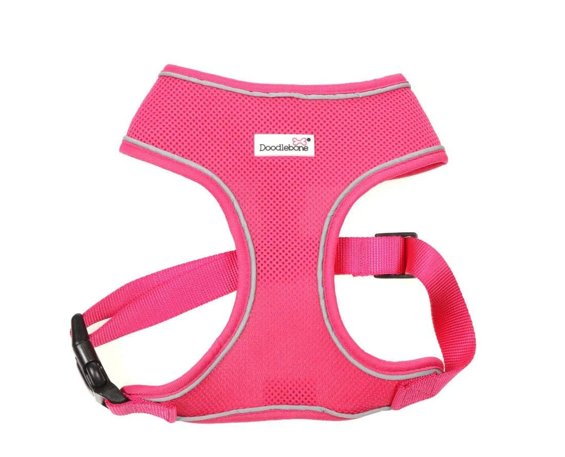 Doodlebone Airmesh Dog Harness - Fuchsia Pink