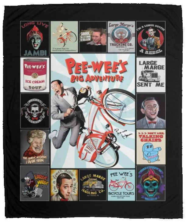 EH211119013 50x60 Pee Wee’s Big Adventure Fleece Blanket 50x60 VPM Cozy Plush Fleece Blanket - 50x60