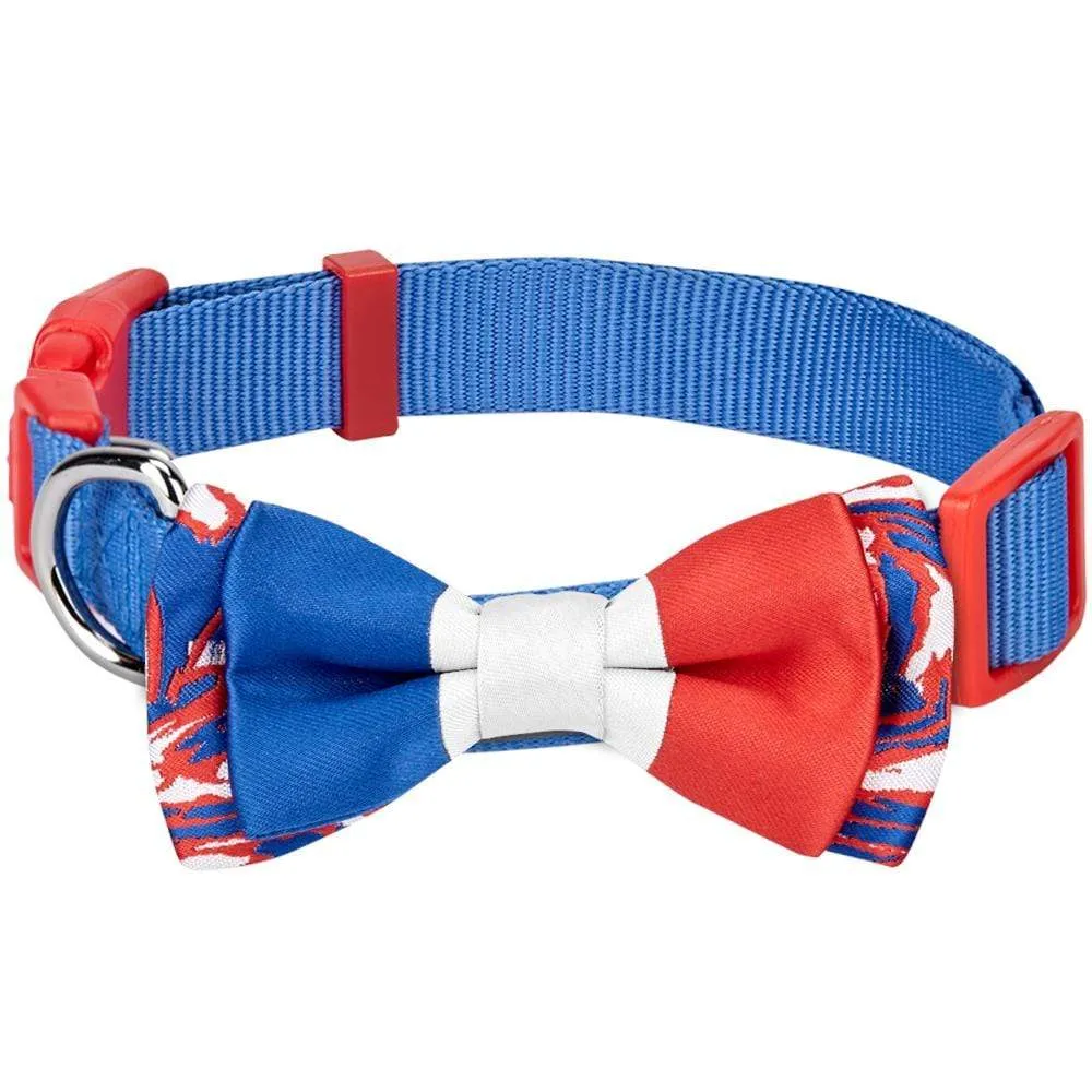 Flag of France Bowtie Dog Collar