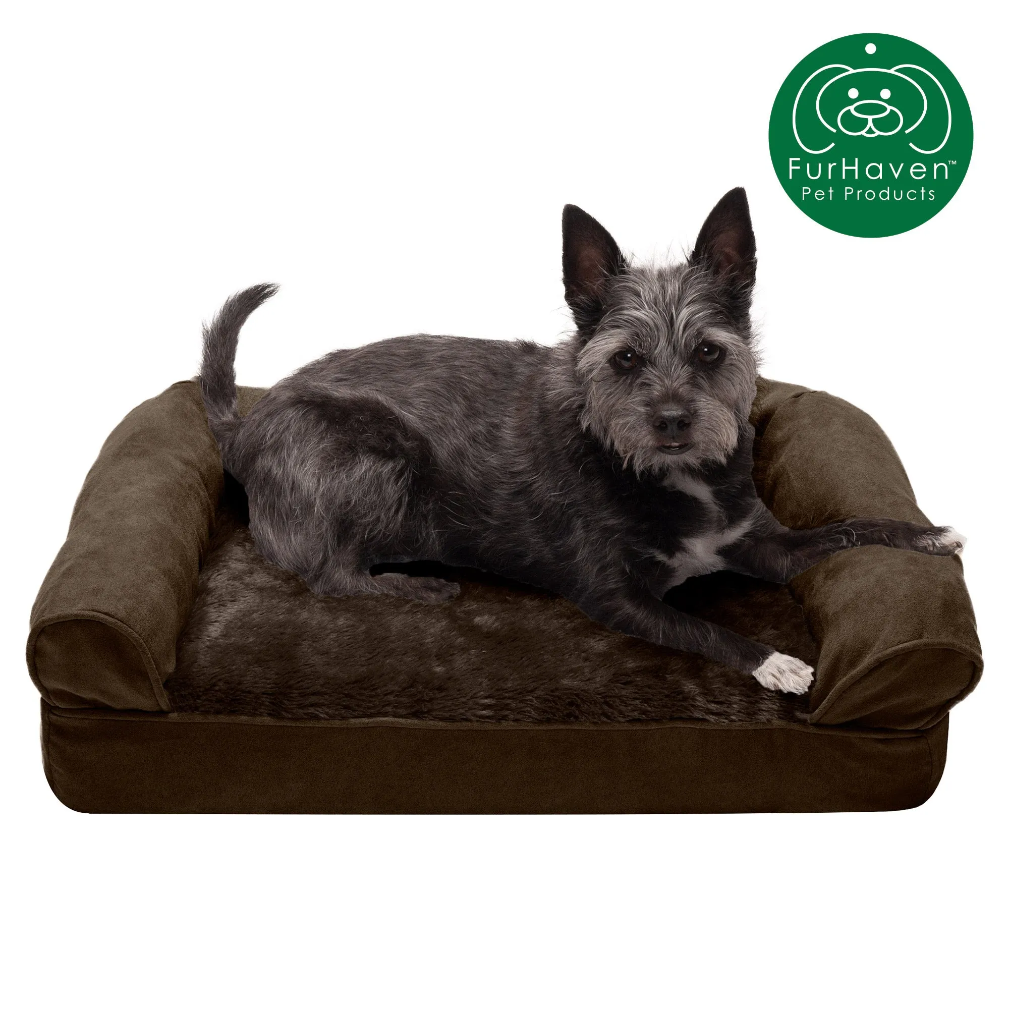 Full Support Orthopedic Ultra Plush Sofa-Style Pet Bed