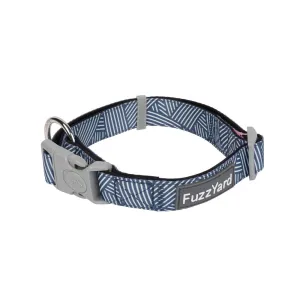 FuzzYard Dog Collar Thornbury Aegean Blue L