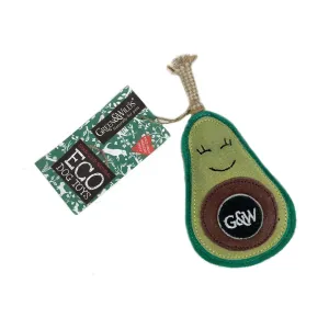 Green & Wilds Audrey The Avocado Dog Toy