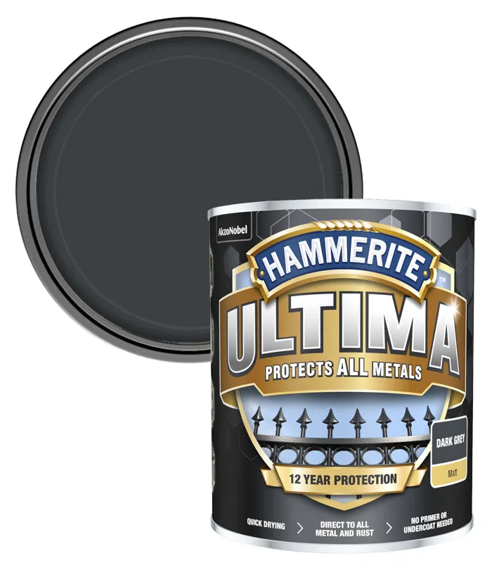 Hammerite Ultima Matt Metal Paint - 750ml