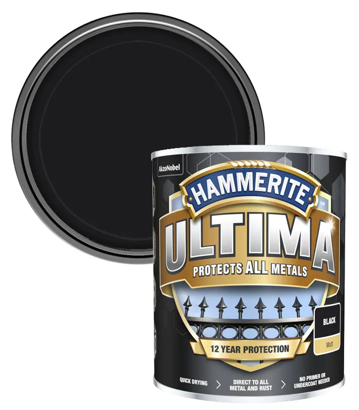 Hammerite Ultima Matt Metal Paint - 750ml