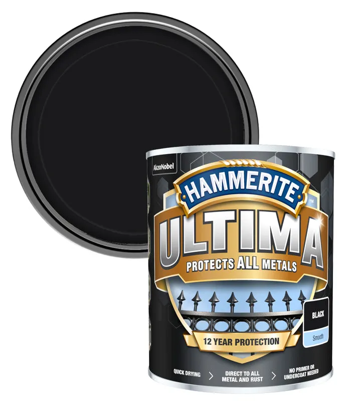 Hammerite Ultima Smooth Metal Paint - 750ml