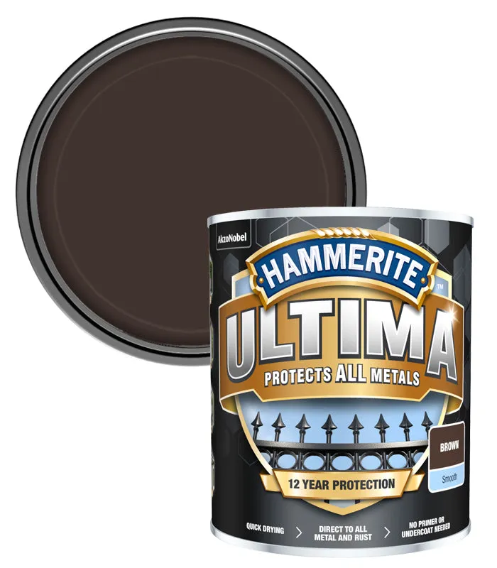 Hammerite Ultima Smooth Metal Paint - 750ml