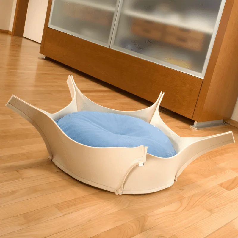 Harry Orthopedic Pet Bed - Cream Felt