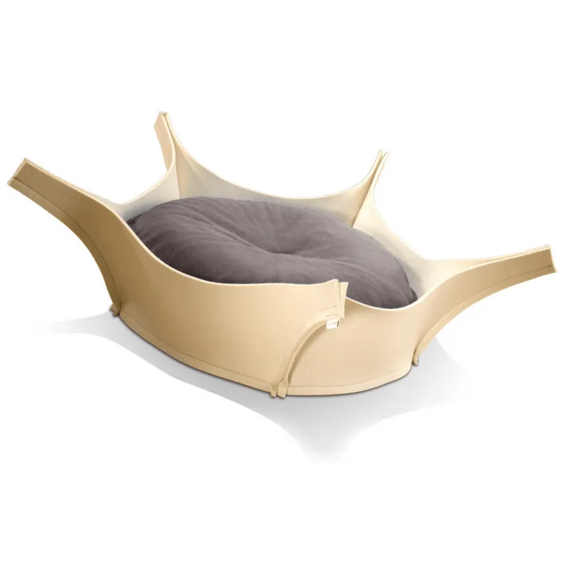 Harry Orthopedic Pet Bed - Cream Felt