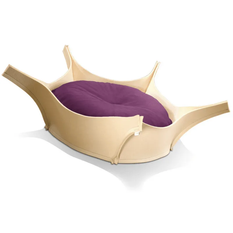 Harry Orthopedic Pet Bed - Cream Felt