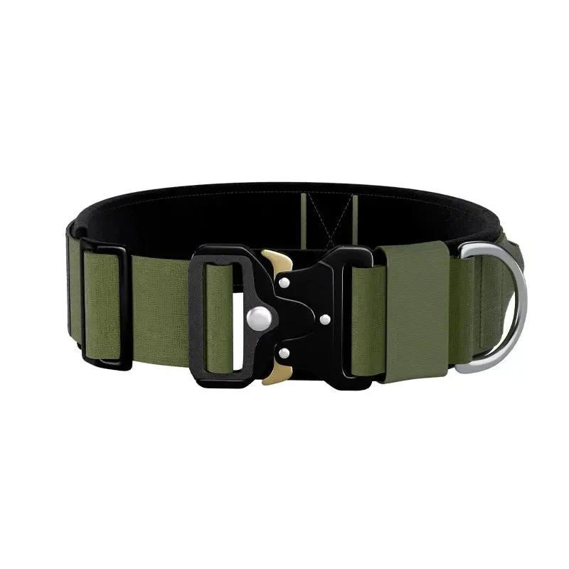 High-Durability Tactical Dog Collar with Quick Release Buckle