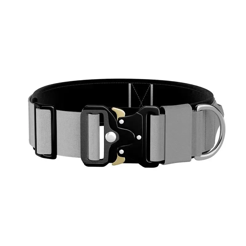 High-Durability Tactical Dog Collar with Quick Release Buckle