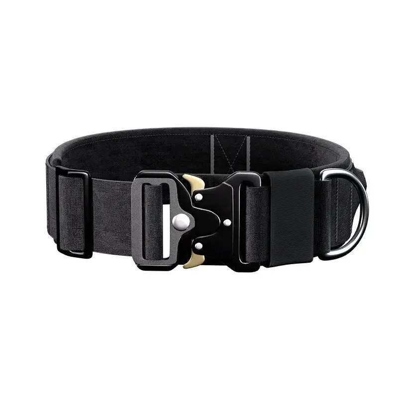 High-Durability Tactical Dog Collar with Quick Release Buckle