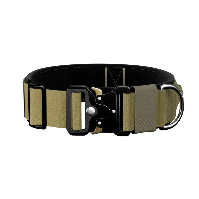 High-Durability Tactical Dog Collar with Quick Release Buckle