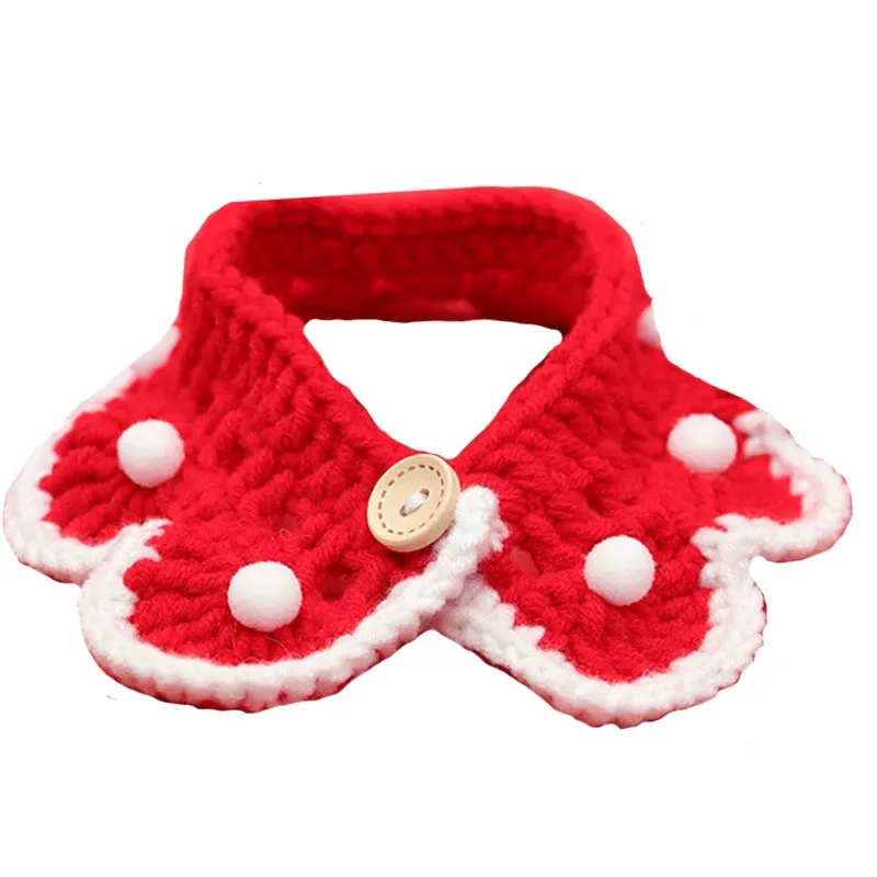 Knitted Bowknot Collar for Pets