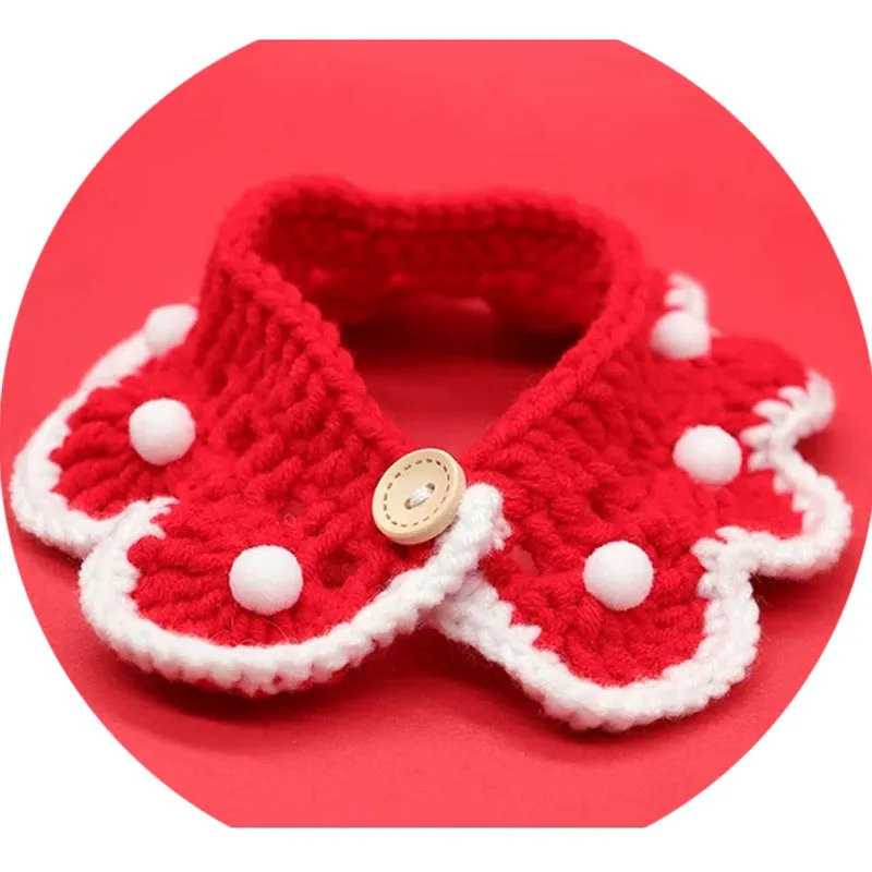 Knitted Bowknot Collar for Pets