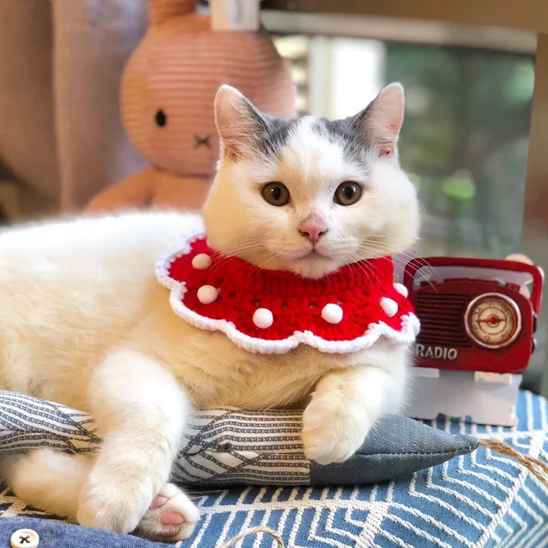 Knitted Bowknot Collar for Pets