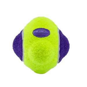 KONG AIRDOG SQUEAKER KNOBBY BALL DOG TOY, MEDIUM, YELLOW / PURPLE