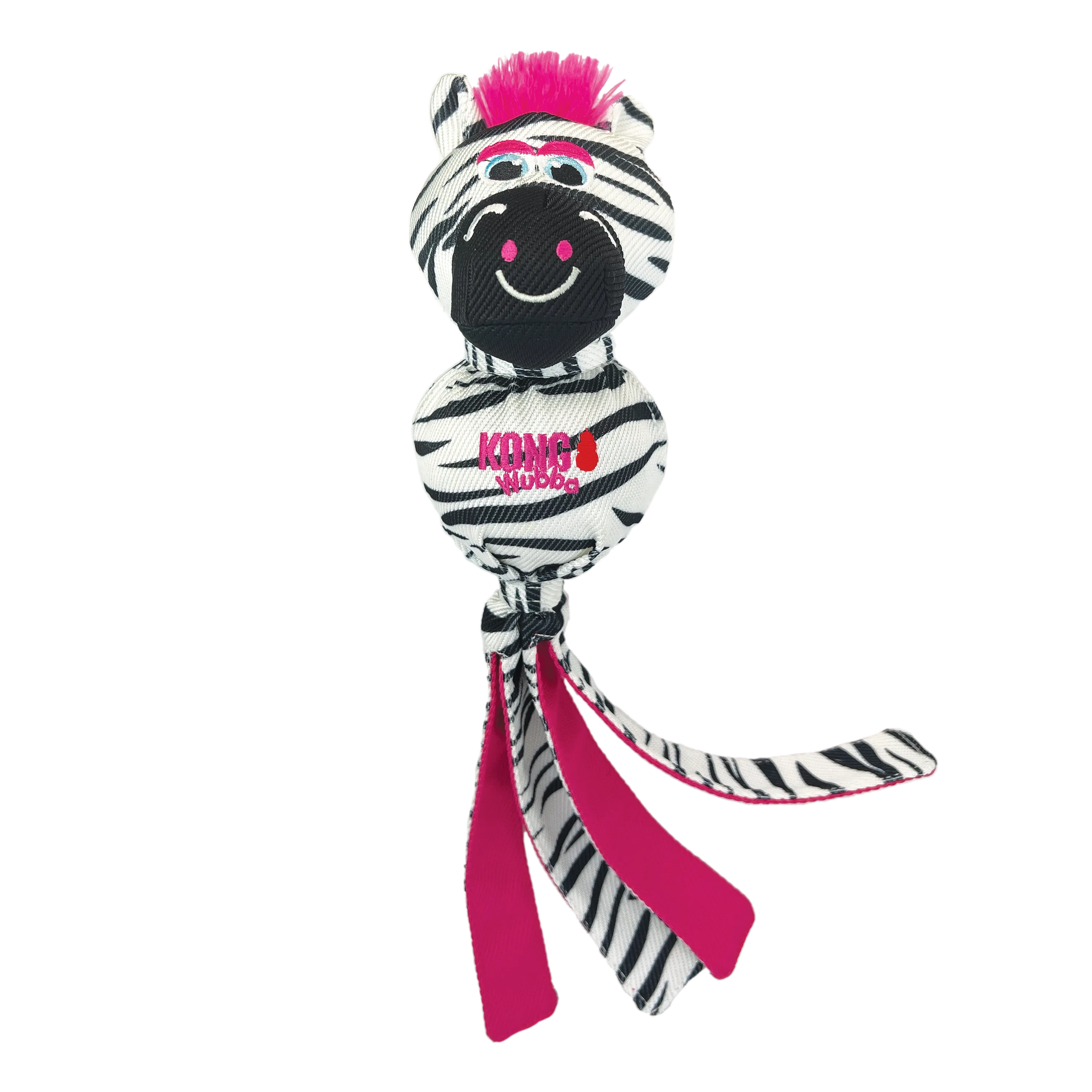 KONG Wubba Zoo Zebra Plush Dog Toy