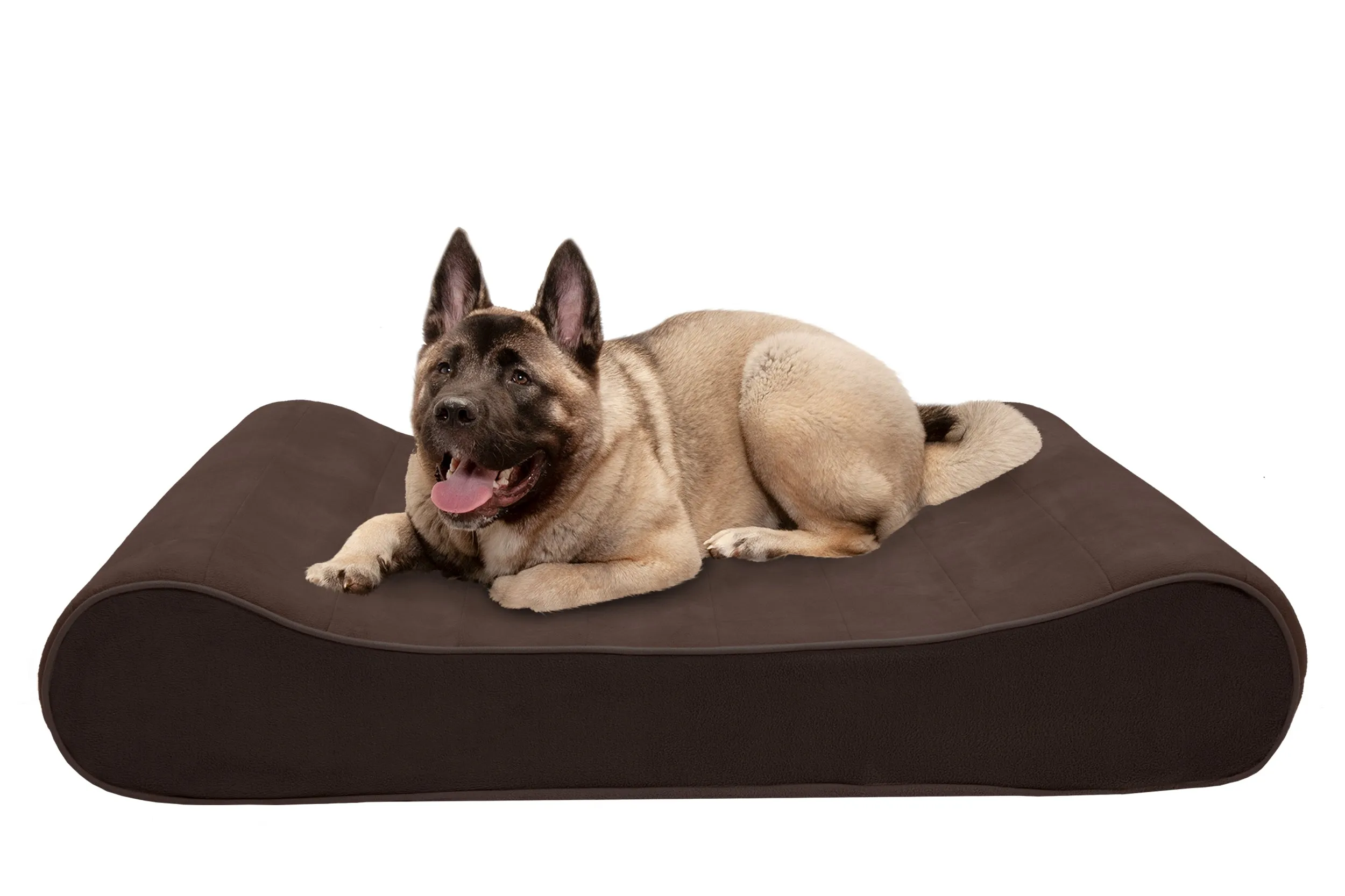 Luxe Lounger Contour Dog Bed - Microvelvet