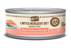 Merrick Limited Ingredient Diet Grain Free Real Salmon Recipe Pate Wet Cat Food, 5-oz Case of 24