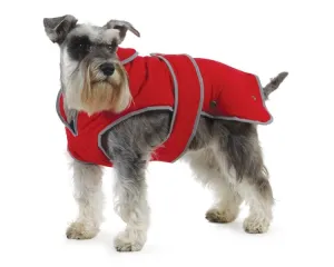 Muddy Paws Stormguard Fleece Lined Coat & Chest Protector Red Large