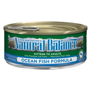 Natural Balance® Ultra Premium Oceanfish Canned Cat Formula, Wet Cat Food, 5.5-oz Case of 24