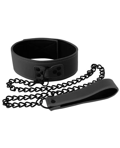 Ns Novelties Renegade Bondage Collar - Black