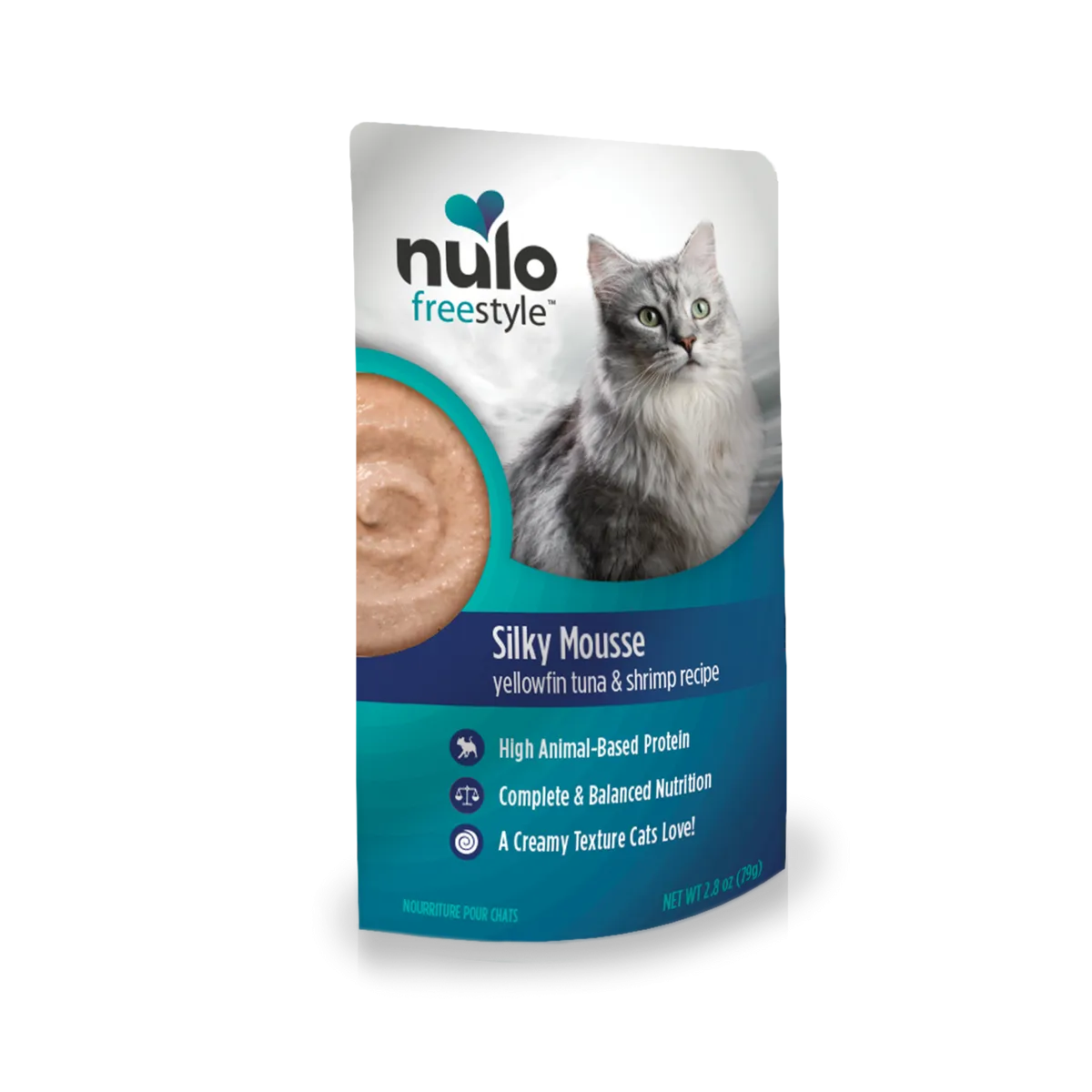 Nulo Freestyle Silky Mousse Tuna And Shrimp Recipe 2.8-oz, Wet Cat Food